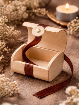 Cofanetto in Legno con Nastro - 4