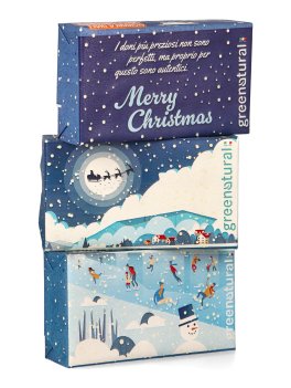 Cofanetto Natale Greenatural con 3 Saponette Profumate - Paesaggio - 3