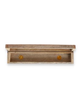 Cofanetto Portaincenso in Legno di Mango con Fiore della Vita - 2