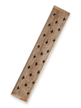 Cofanetto Portaincenso in Legno di Mango con Fiore della Vita - 3
