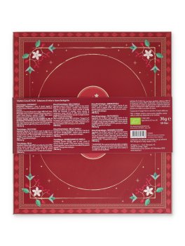 Cofanetto Quadrato "Tisana Collection" con 18 Tisane Biologiche - Rosso - 3