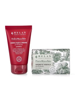 Cofanetto Regalo con Saponetta Vegetale e Crema Mani e Unghie "I Muschi di Helan" - 5