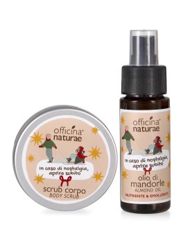 Cofanetto Regalo con Scrub Corpo e Olio di Mandorle Officina Naturae - 2