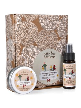 Cofanetto Regalo con Scrub Corpo e Olio di Mandorle Officina Naturae - 1