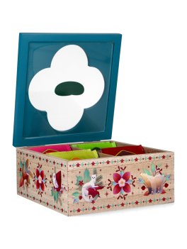 Cofanetto Regalo in Legno Tisana Collection con 4 Scomparti - Ottanio - 3