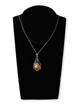 Colla in Acciaio Porta Pietra per Cristalli e Pietre Energetiche - 3