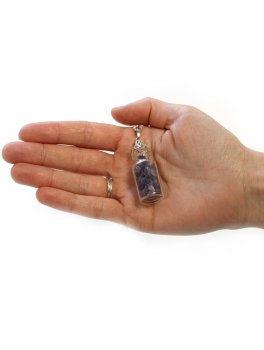 Collana con Boccetta di Pietre - 5