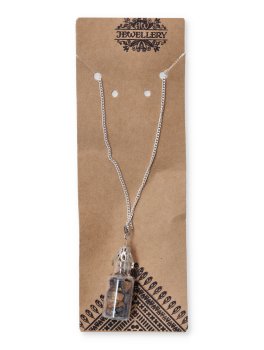 Collana con Boccetta di Pietre - 3