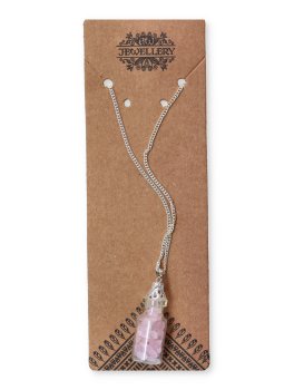 Collana con Boccetta di Pietre - 3