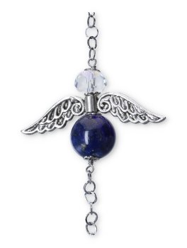 Collana con Bola Chiama Angeli e Ciondolo Lapislazzuli - 3