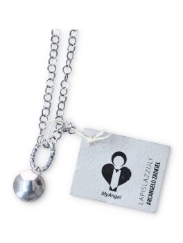 Collana con Bola Chiama Angeli e Ciondolo Lapislazzuli - 4