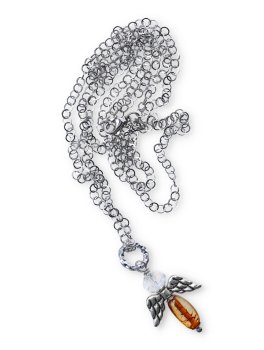 Collana con Ciondolo Arcangelo Pietra e Ali - 2