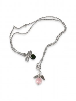 Collana con Ciondolo Pietra e Ali - 2
