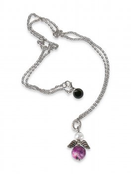 Collana con Ciondolo Pietra e Ali - 2