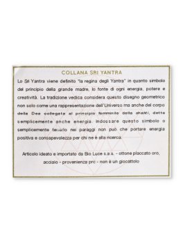 Collana con Ciondolo Sri Yantra - 4