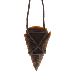 Collana con Punta di Freccia in Pietra - 1