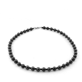Collana Gaia in Shungite con Distanziale Nero - 1