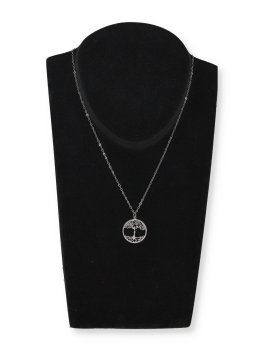 Collana in Argento 925 con Albero della Vita - Placcata Platino - 2