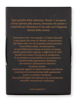 Collana in Oro Vegetale Capim Dourado con Ciondolo Albero della Vita in Opalite - 5