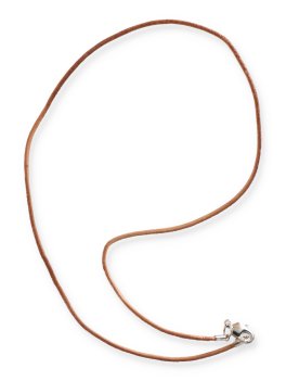 Collana in Pelle con Chiusura a Moschettone - 2