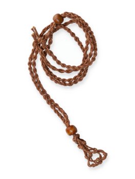 Collana Portagioie Macramè Marrone - 2