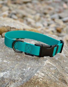 Collare per Cani Regolabile in Biothane STAY Petrolio 25mm - 3