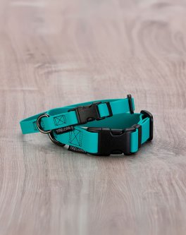 Collare per Cani Regolabile in Biothane STAY Petrolio 25mm - 4