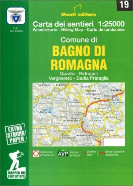Comune di Bagno di Romagna - Carta dei Sentieri N. 19 — Libro - 1
