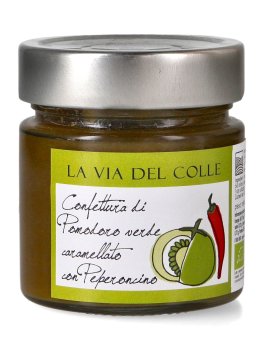Confettura di Pomodoro Verde Caramellato con Peperoncino Bio - 1