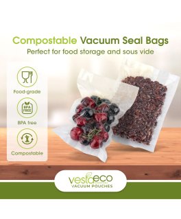 Confezione VestaEco - 50 Sacchetti Biodegradabili per il Sottovuoto - 4