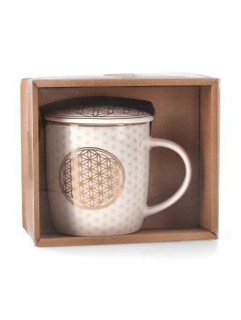 Confezione Regalo - Infusore per Tè Mug "Fiore della Vita"