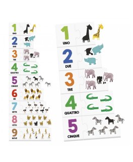 Conto con i Numeri Tattili Montessori - 3