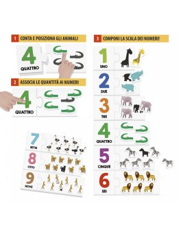 Conto con i Numeri Tattili Montessori - 4