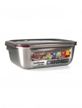 Contenitore Rettangolare in Acciaio Inox - Flora - 1
