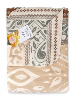 Coperta in Cotone Biologico con Fiore della Vita - 2