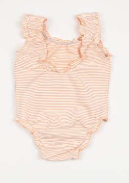 Costume Intero Bimba Protezione UV50+ - Pink Stripes Bear - 2