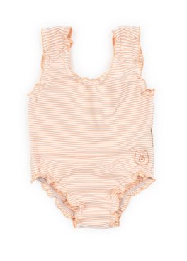 Costume Intero Bimba Protezione UV50+ - Pink Stripes Bear - 1