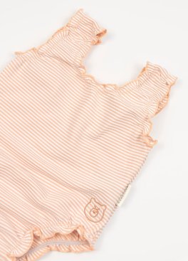 Costume Intero Bimba Protezione UV50+ - Pink Stripes Bear - 4