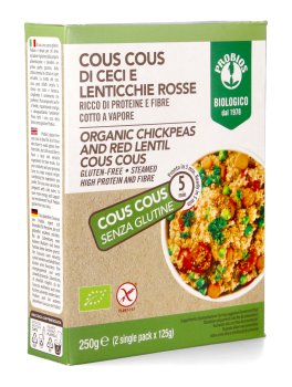 Cous Cous di Legumi con Ceci e Lenticchie Rosse - 1