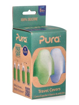 Cover da Viaggio in Silicone per Biberon e Bottiglie Pura - 2pz - 3