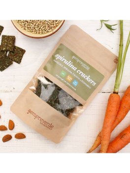 Cracker con Spirulina  e Germogli di Grano Saraceno - 3