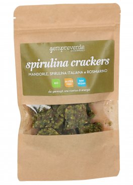 Cracker con Spirulina  e Germogli di Grano Saraceno - 1