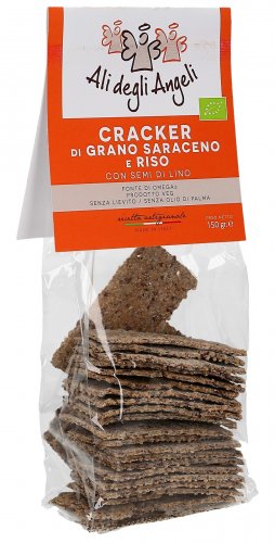 Crackers di Grano Saraceno e Riso con Semi di Lino - 1