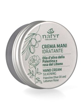Crema Mani Idratante con Olio d'Oliva della Palestina e Rosa del Libano - 1