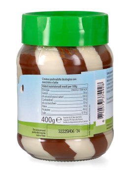 Crema Spalmabile con Latte e Nocciole Bio "Nuscobio" - 2