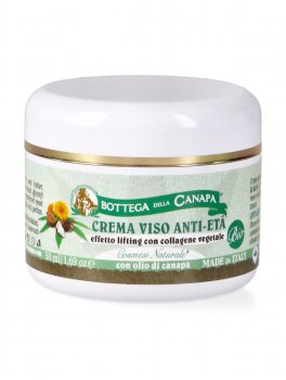 Crema Viso Anti-Età all'Olio di Canapa e Collagene Vegetale - 1