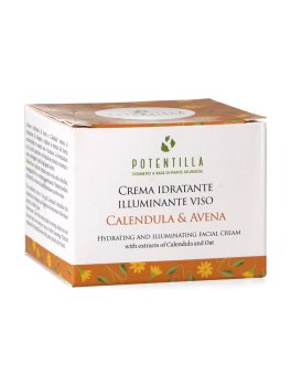 Crema Idratante Illuminante Viso Calendula e Avena - 3
