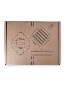 Crepiera Rotonda in Ghisa Staub Nera 30cm - 4