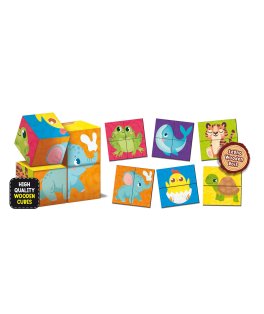 Baby Montessori Cubes & Puzzle 2 in 1 - 5