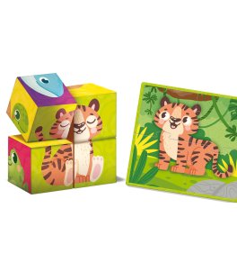 Baby Montessori Cubes & Puzzle 2 in 1 - 6